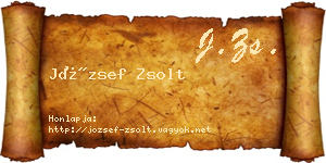 József Zsolt névjegykártya